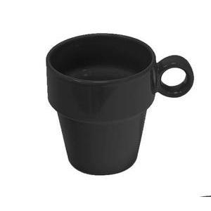 Mug empilable - Grès - 6 cm - Noir