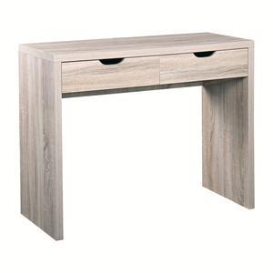 Console - MDF - 100 x 39 x H 80 cm - Couleur chêne