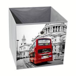 Cube de rangement City - Tissu non tissé - 28 x 28 x 28 cm - Multicolore