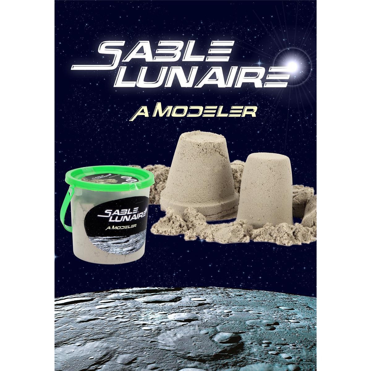 Sable lunaire à modeler - Sable - 500 g - Différents coloris