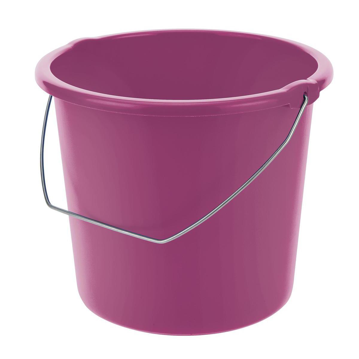 Seau cover line - Plastique - 5 Litres - Violet prune