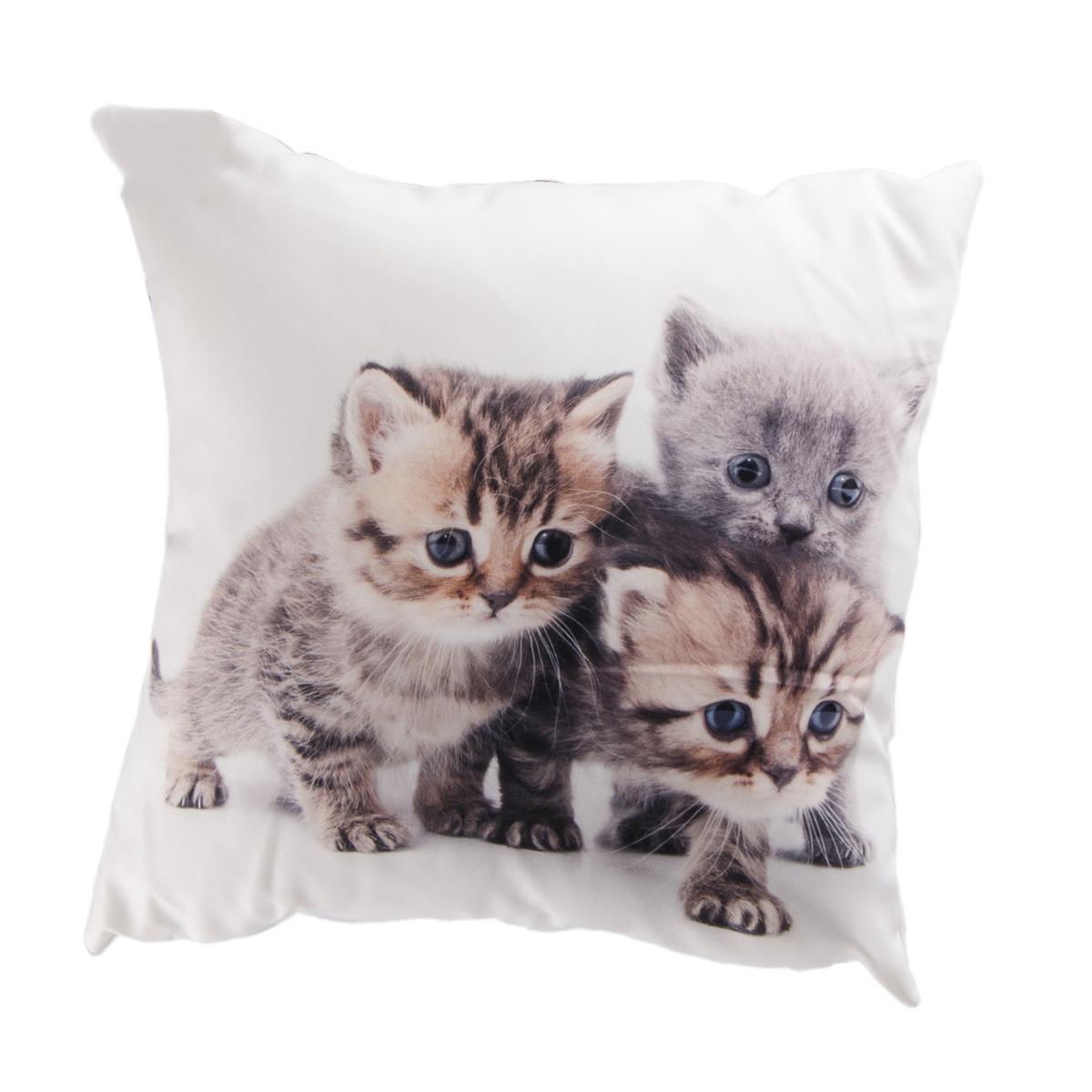 Coussin animaux en polyester - 40 x 40 cm - Différents motifs