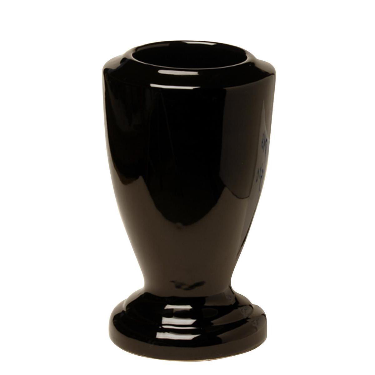 Vase - Porcelaine - 18 x 30 cm - Noir