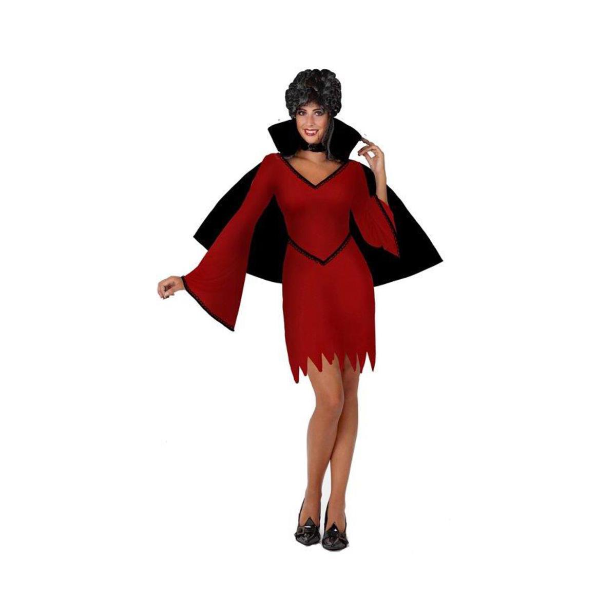Déguisement vampire femme en polyester - T1, T2 adulte - Rouge