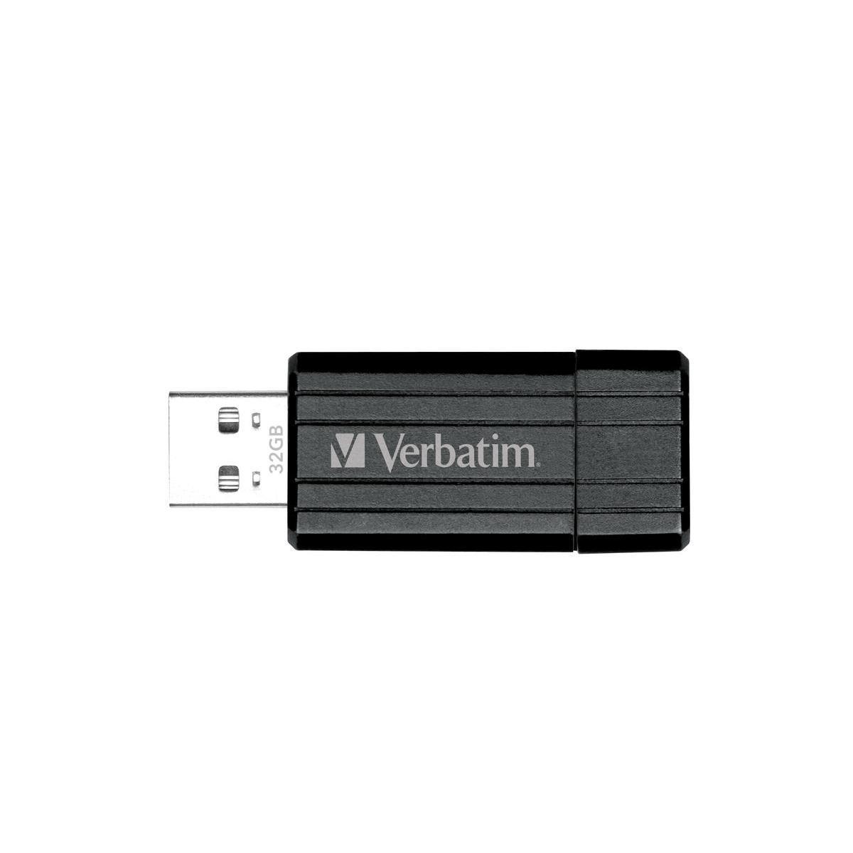 Clé USB Verbatim - 5,4 x 2,1 x H 0,9 cm - Noir