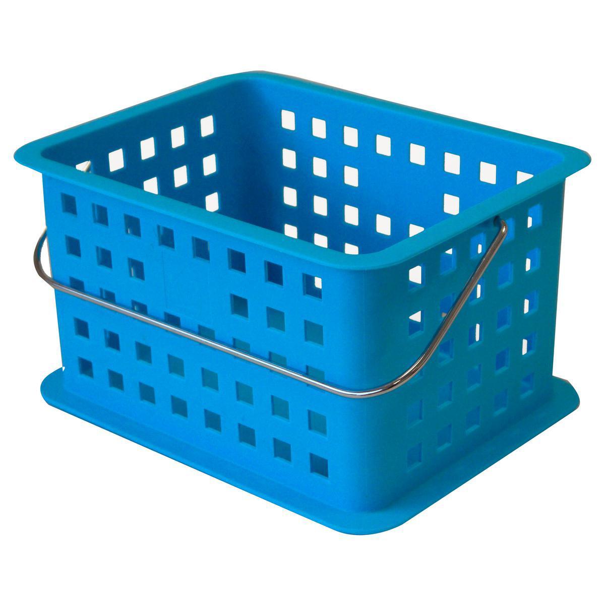 Panier Aqua - Plastique - 25 x 18 x H 13,5 cm - Bleu