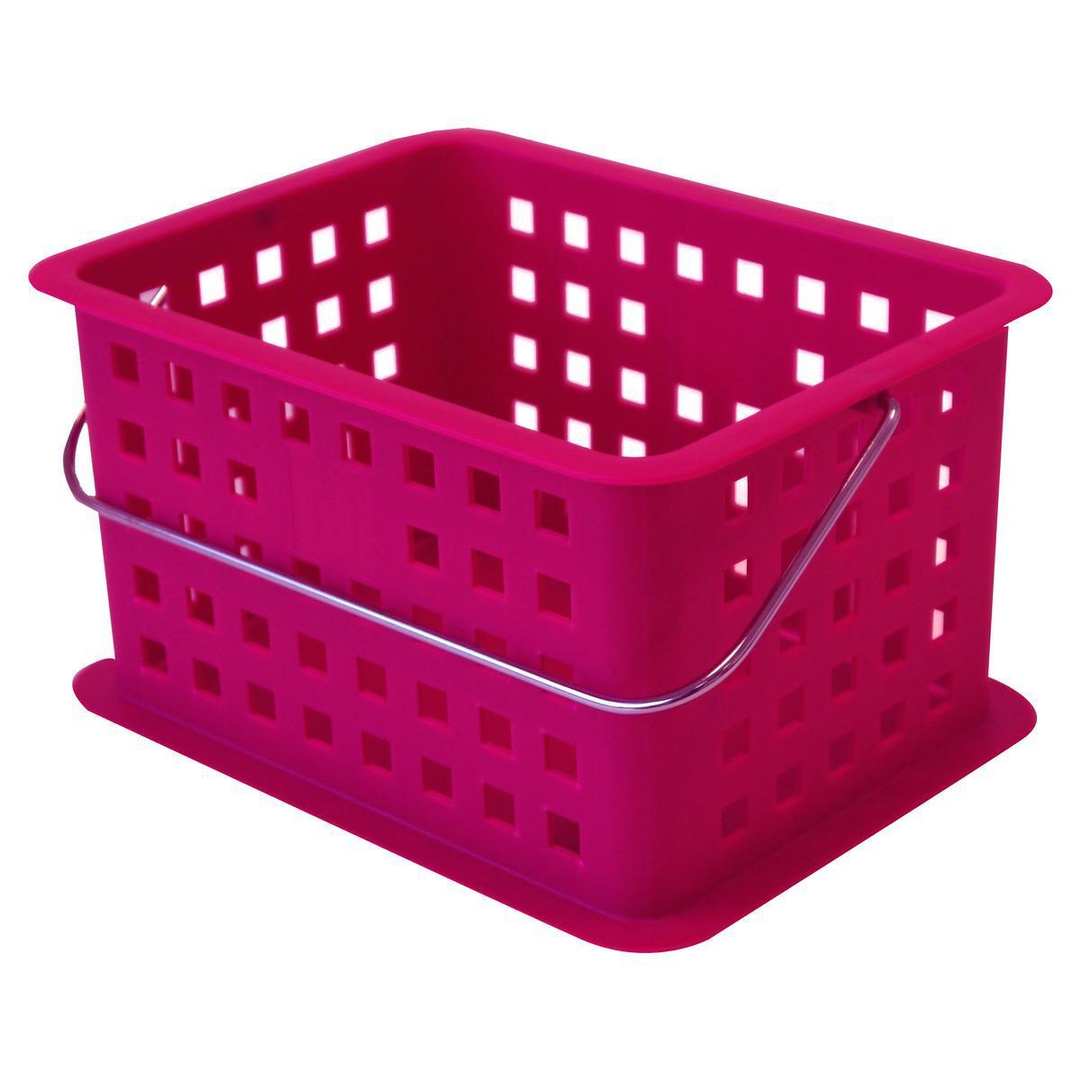 Panier Aqua - Plastique - 25 x 18 x H 13,5 cm - Rose