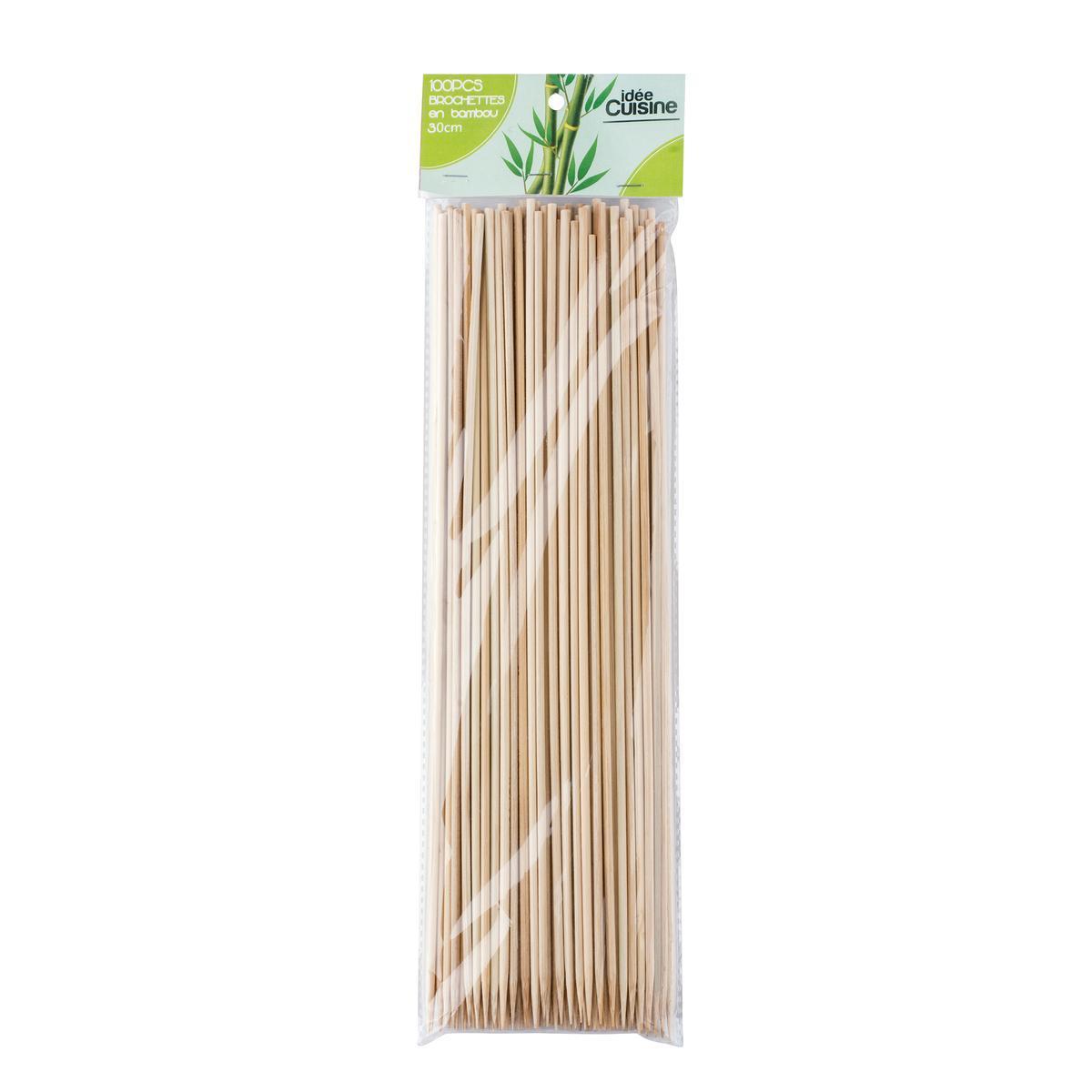 100 piques à brochettes - Bambou