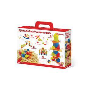 Kit de 5 jeux de construction - Bois - Multicolore