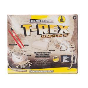 Coffret archéologie T-Rex - argile - 17 x 11 x H 3 cm - Vert kaki