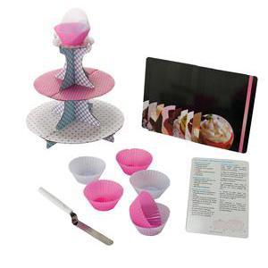 Coffret cupcakes - Rose et blanc