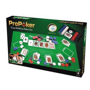 Jeu de poker - Plastique et carton - 33,1 x 21,1 x H 5,5 cm - Multicolore