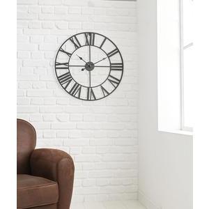 Horloge en métal XXL style industriel - ø 70 cm - Noir - K.Koon