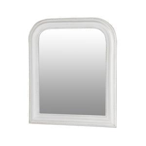 Miroir perle - Paulownia - 60 x 50 cm - Blanc