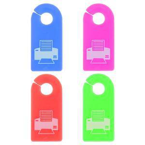 8 étiquettes de câble - TPE - Multicolore