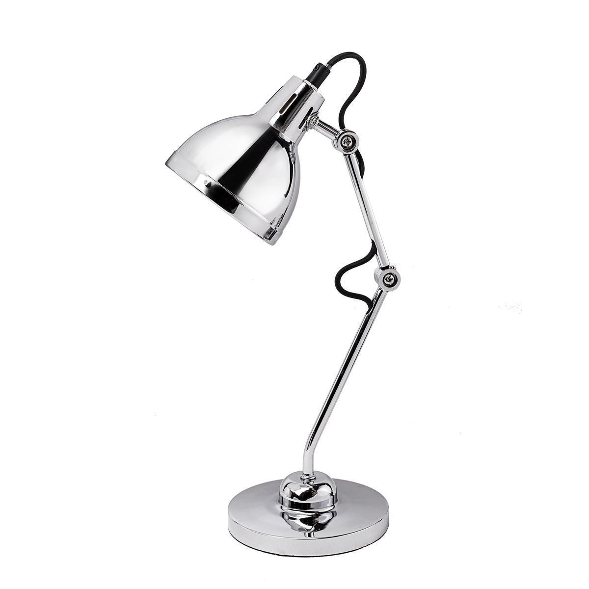 Lampe de bureau - Acier - 45,5 x 31 x H 36 cm - Gris