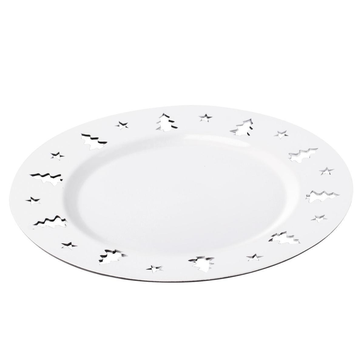 Assiette hôtesse - ø 33 cm - Blanc