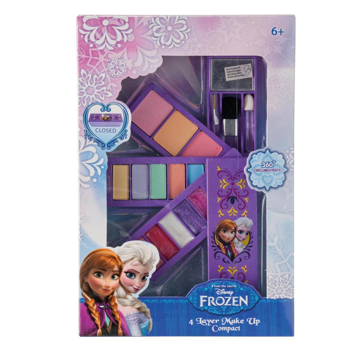 Palette maquillage Reine des neiges - Plastique - 17 x 22 x H 4,5 cm - Multicolore