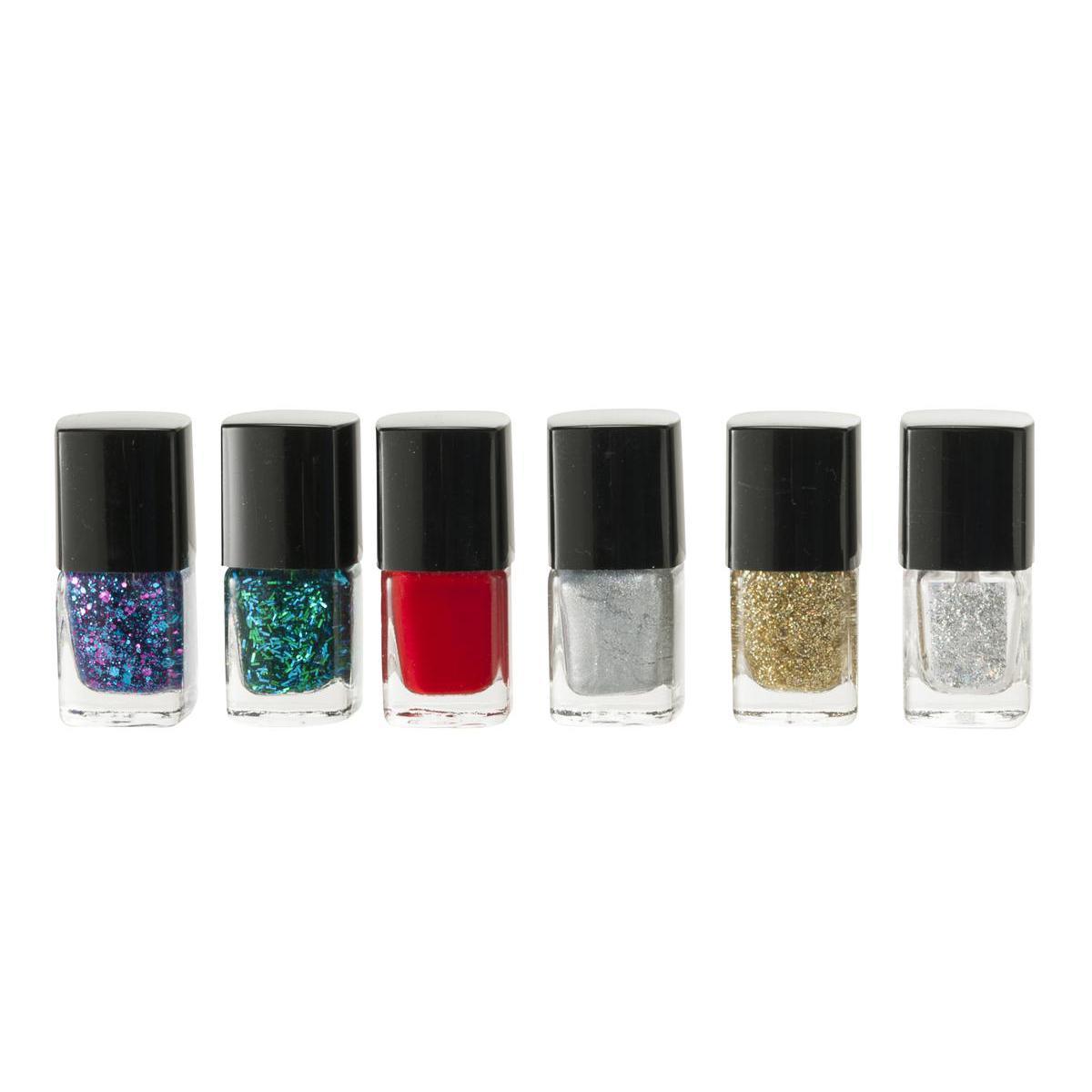 Coffret vernis multi-effets - Plastique - 14 x 19 x H 4 cm - Multicolore