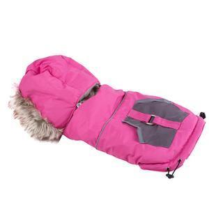 Manteau pour chien à capuche - 100 % Polyester - L 25, 35, 45 cm - Rose
