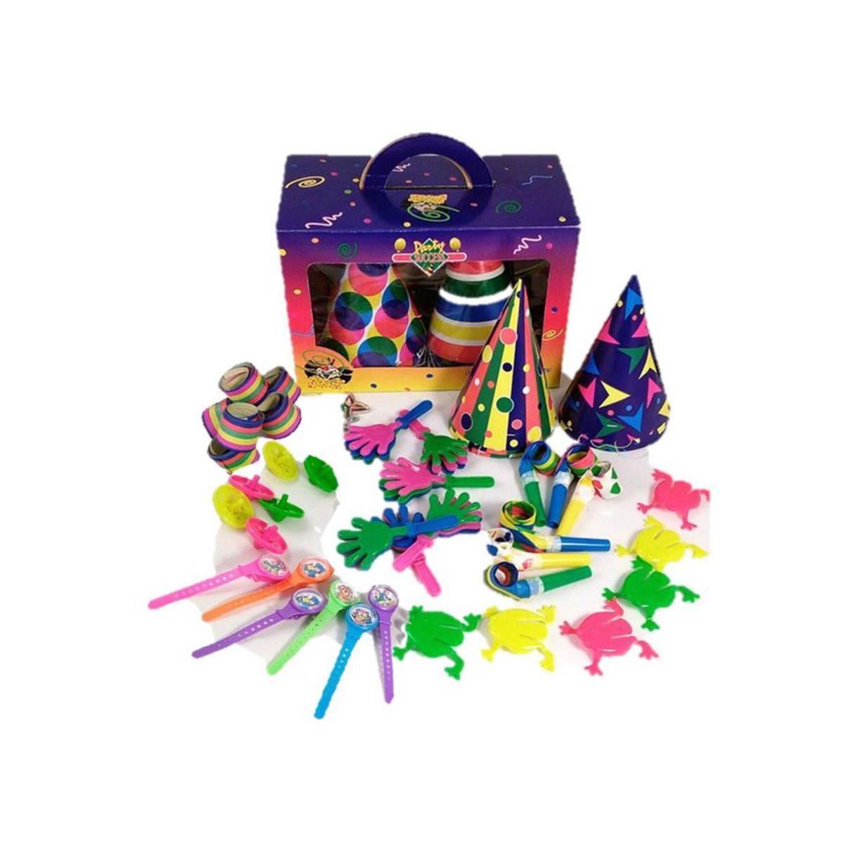 Boîte fête 6 enfants - Papier et carton - 26 x 11,6 x 18 cm - Multicolore