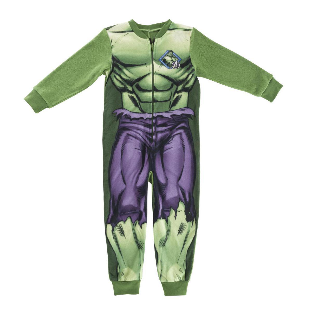 Combinaison Hulk - Polyester - 2 à 8 ans - Vert et violet