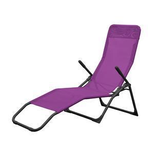 Transat Amanaya - 138 x 57 x H 95 cm - Violet