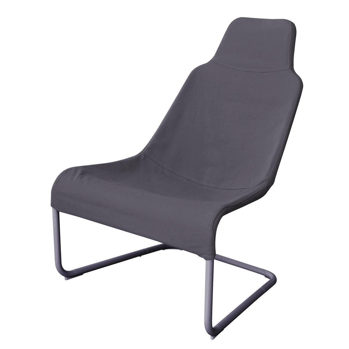 César - Fauteuil détente - Gris anthracite