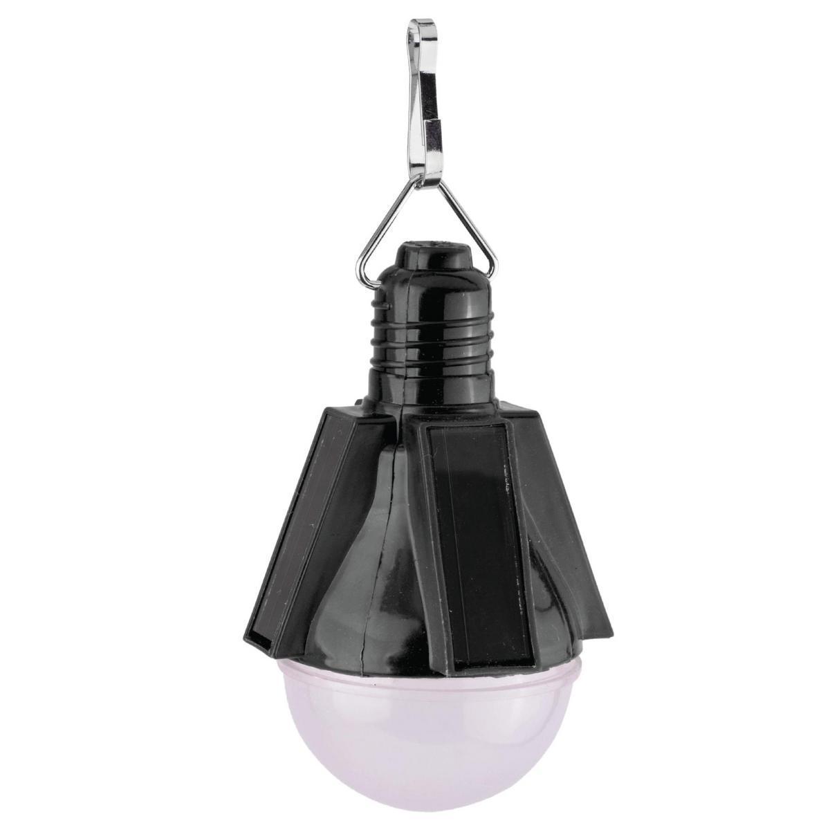 Suspension solaire - Plastique - Ø 7 x 6 x H 13,5 cm - Noir