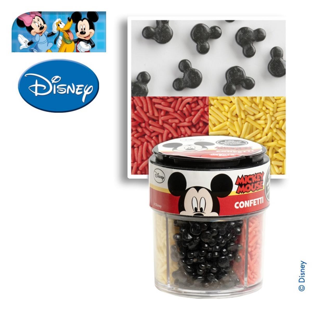 Décorations alimentaires Mickey - Sucre - 88 g - Multicolore