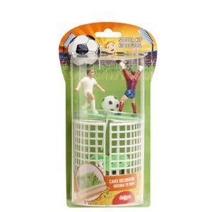 Figurine pour pâtisserie Football - PVC - 6,5 cm - Multicolore