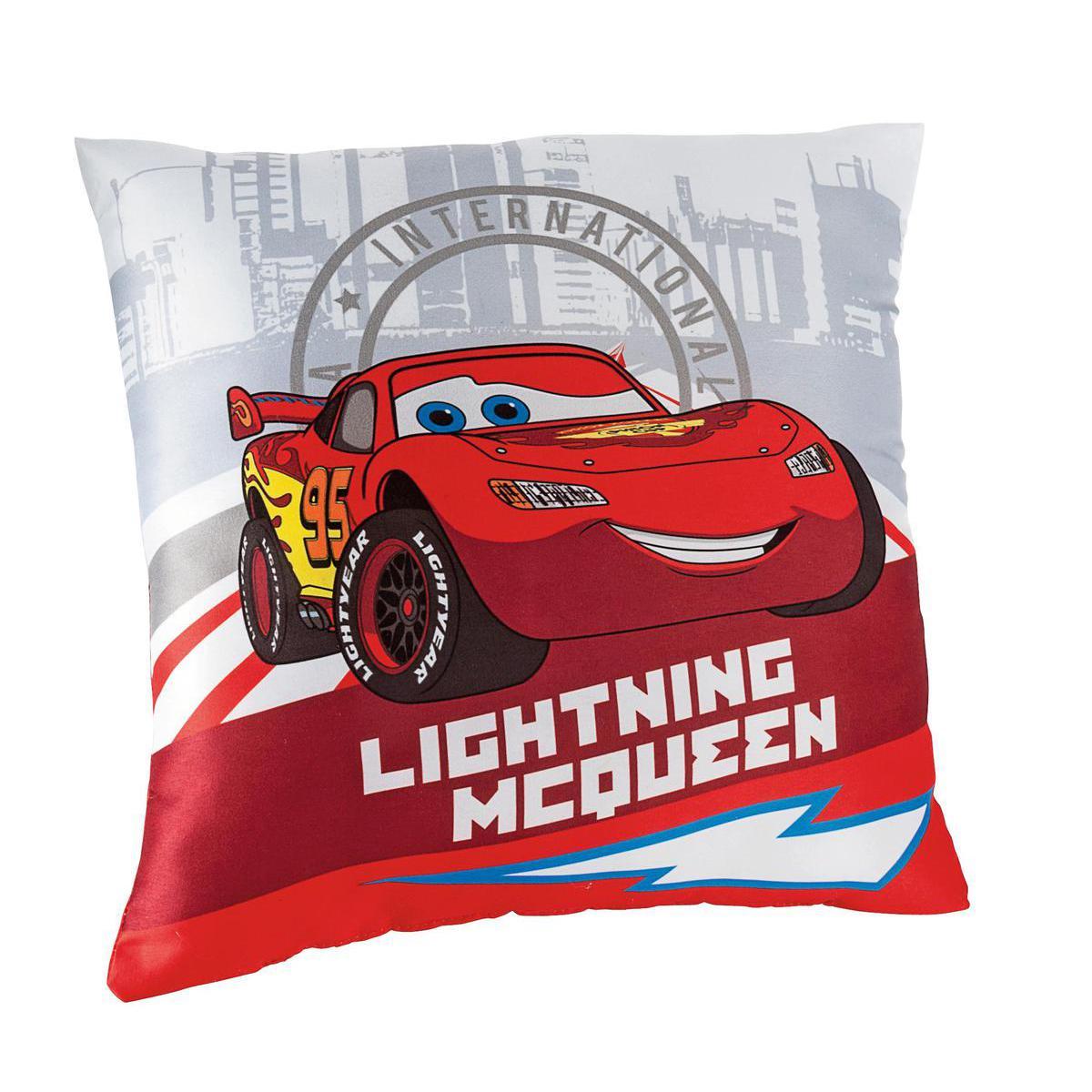 Coussin Cars - 100 % polyester - 40 x 40 cm - Multicolore
