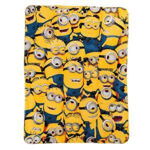 Plaid Minions - 100 % polyester - 110 x 140 cm - Multicolore