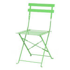 Chaise pliante DIANA - Acier - 41 x 46 x H 80 cm - Vert menthe