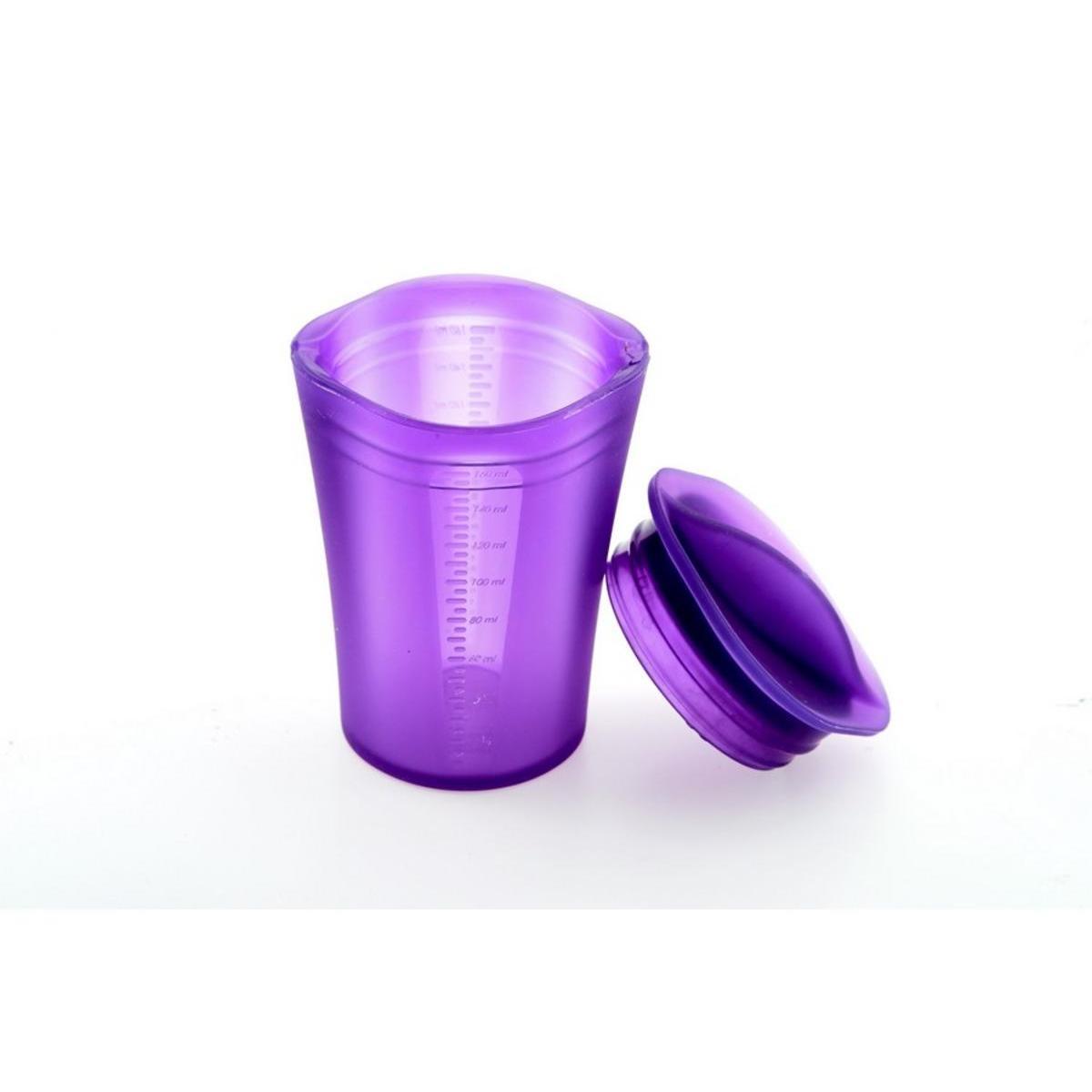 Pot à bain marie micro onde - Silicone - Violet