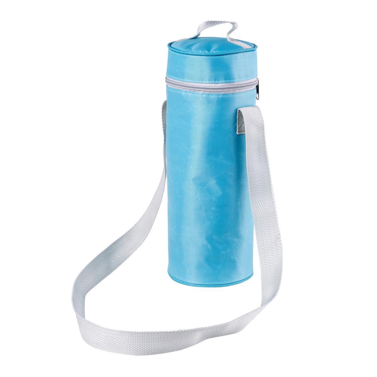 Porte bouteille isothèrme - Polyester et polyethylène - Ø 11 x H 30 cm - Différents coloris