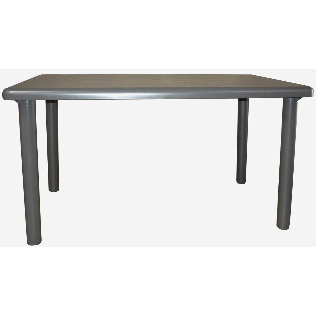 Table Olot - Plastique - 90 x 140 x H 73 cm - Anthracite