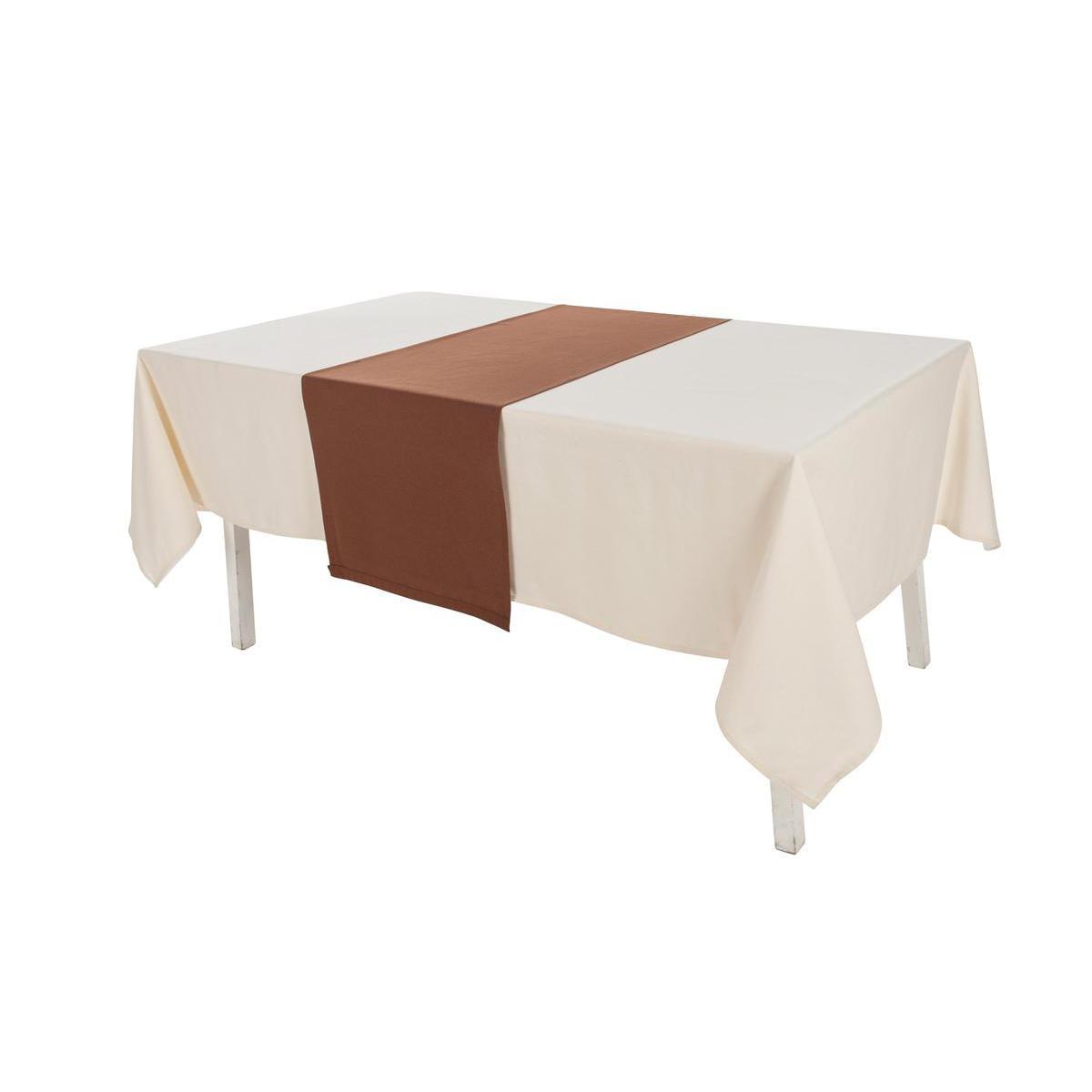 Nappe - 100 % coton - 140 x 240 cm - Crème