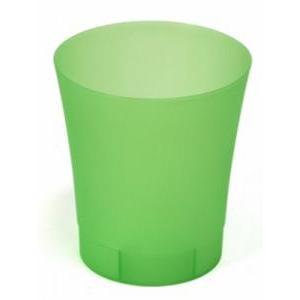 Pot à orchidée à LED - Plastique - Ø 12,5 x H 14 cm - Vert