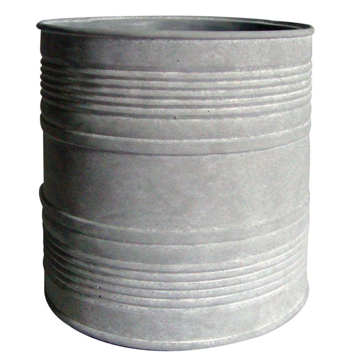 Pot décoratif - Céramique - Ø 16,5 x H 18 cm - Gris