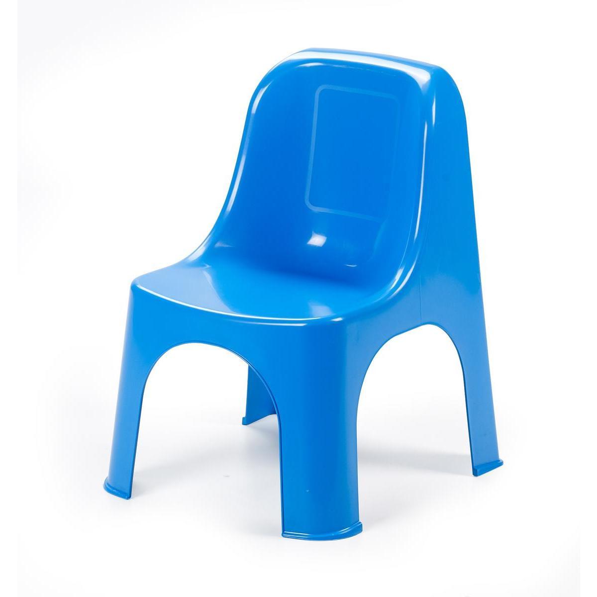 Chaise enfant - Polypropylène - 43 x 38 x H 56 cm - Bleu