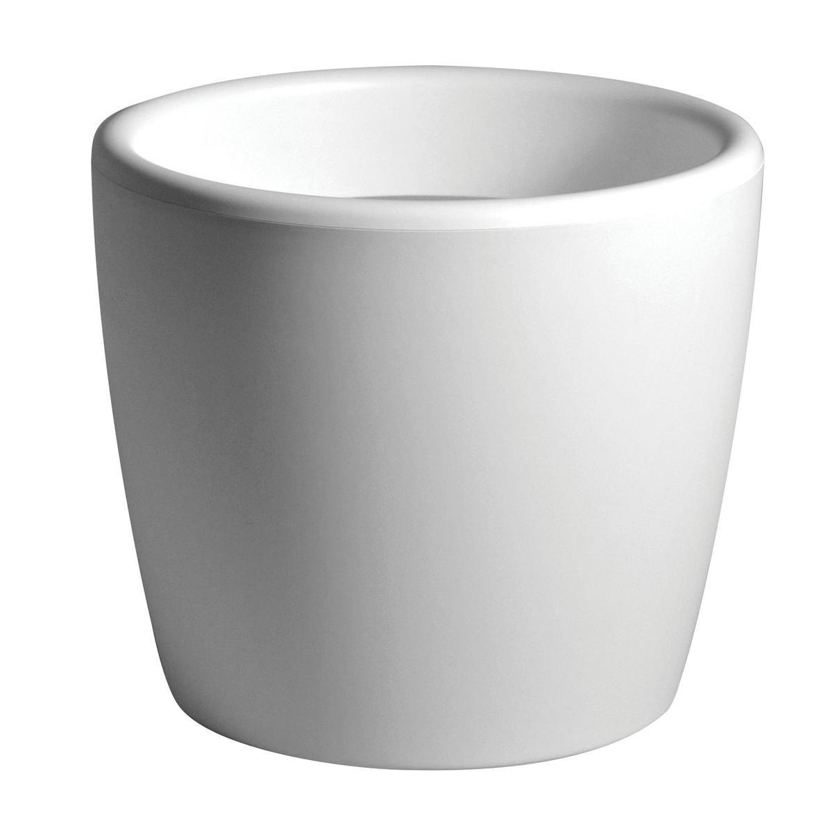 Pot à fleurs Bolas - Plastique - Ø 45 x H 31 cm - Blanc