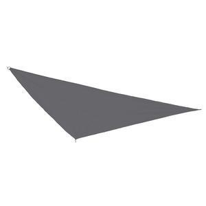 Voile d'ombrage triangulaire - Polyester et Polyamide - 5 x 5 x 5 m - Anthracite