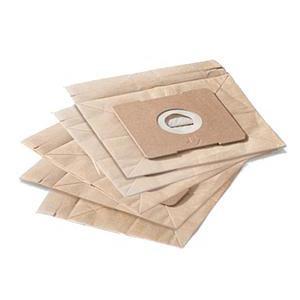 5 sacs aspirateur 4,5 L - Papier - 17 x 18 cm - Marron