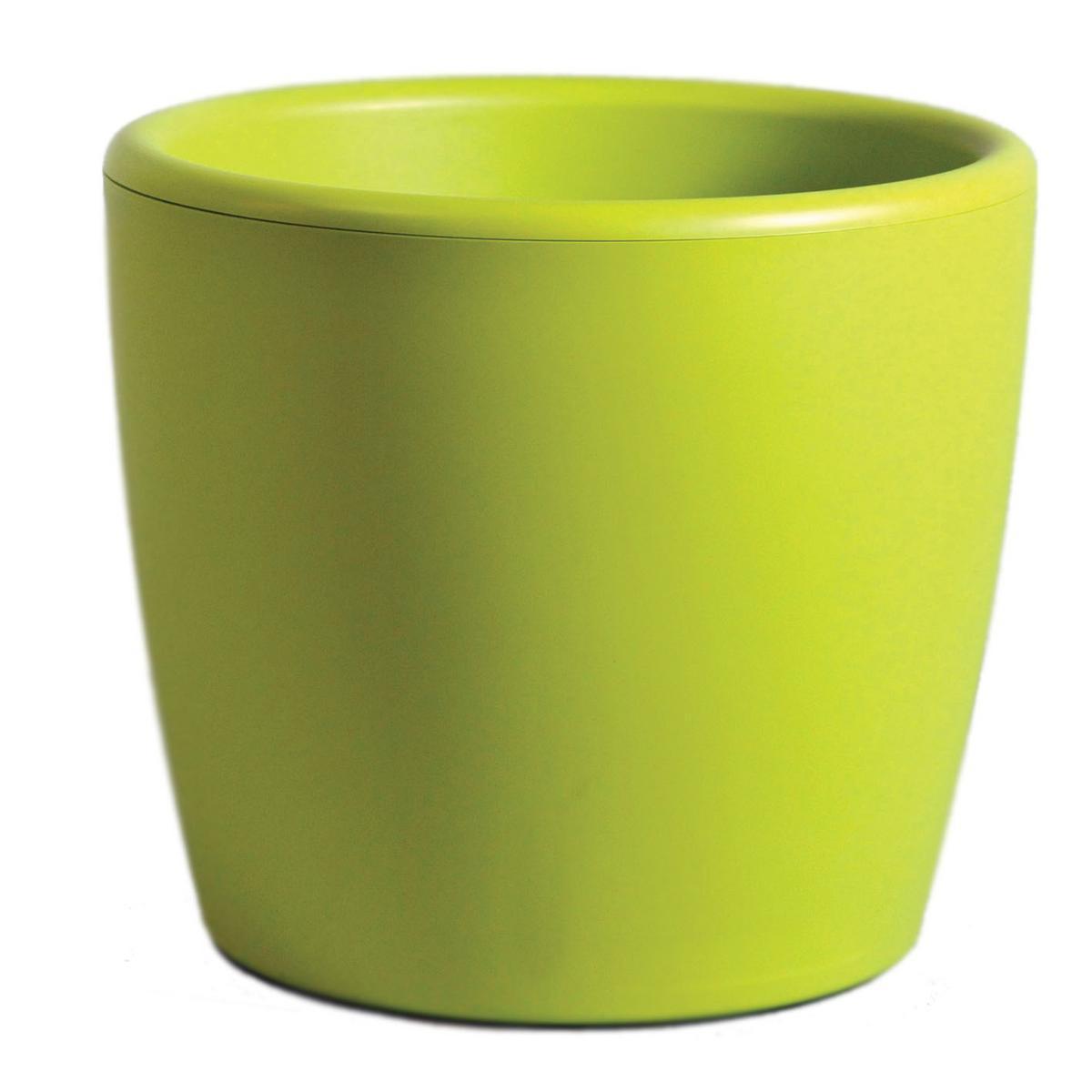 Pot à fleurs Bolas - Plastique - Ø 45 x H 31 cm - Vert anis
