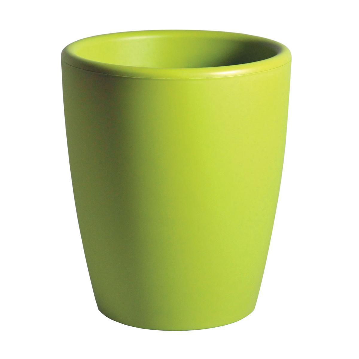 Pot à fleurs Œuf - Plastique - Ø 45 x H 53 cm - Vert anis