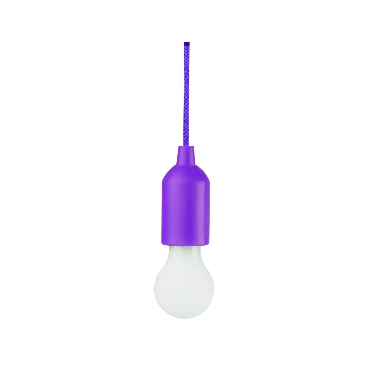 Suspension lampe fil nomade - ABS et Polycarbonate - 16,5 x 5,5 cm / Câble 108 cm - Violet