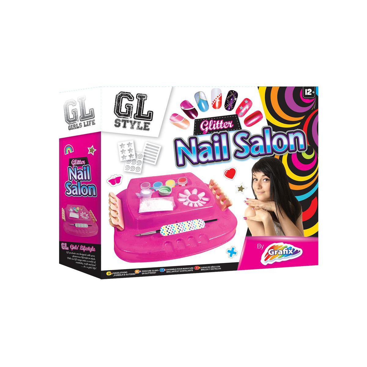 Mini salon manucure - Plastique - 30 x 7,2 x H 25 cm - Multicolore