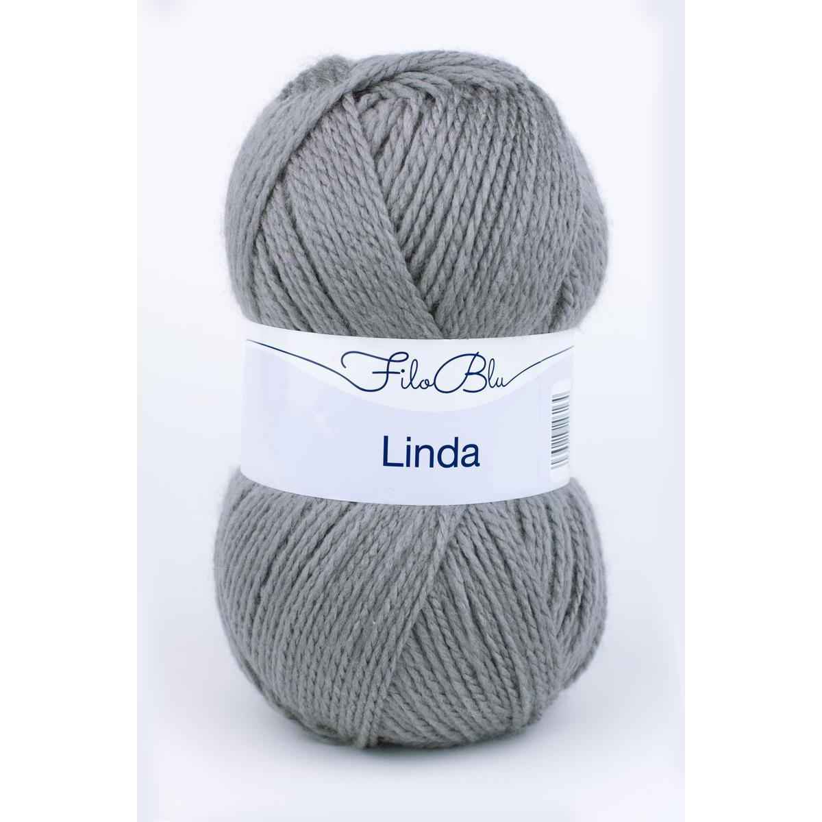 Pelote Linda - 100 % polyacrylique - 150 g - Gris souris