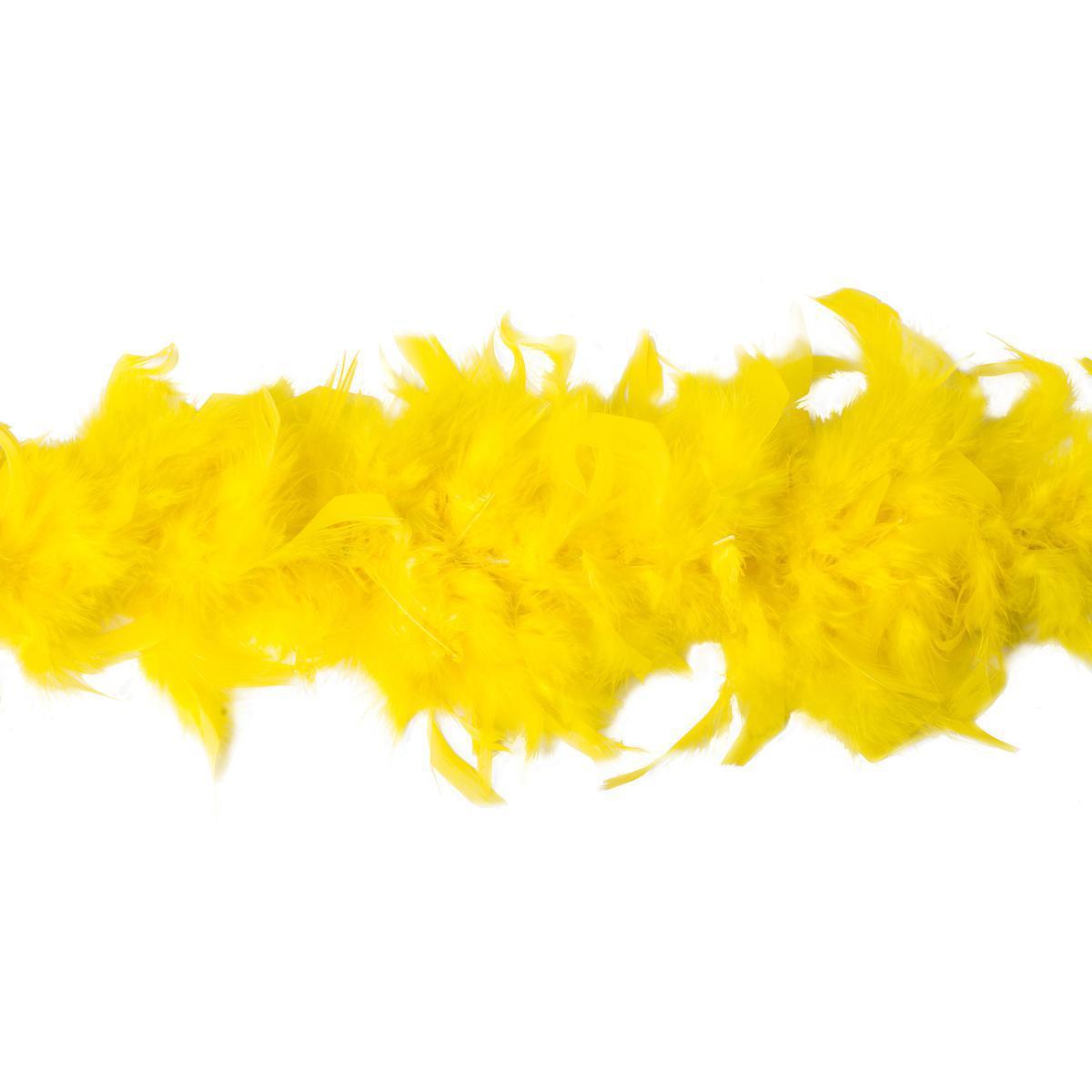 Guirlande de plumes fluo - 1,8 m - Différents coloris